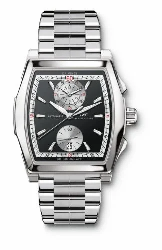 IWC Da Vinci Chronograph Stainless Steel / Black / Bracelet IW3764-07 (3764-07, IW376407)